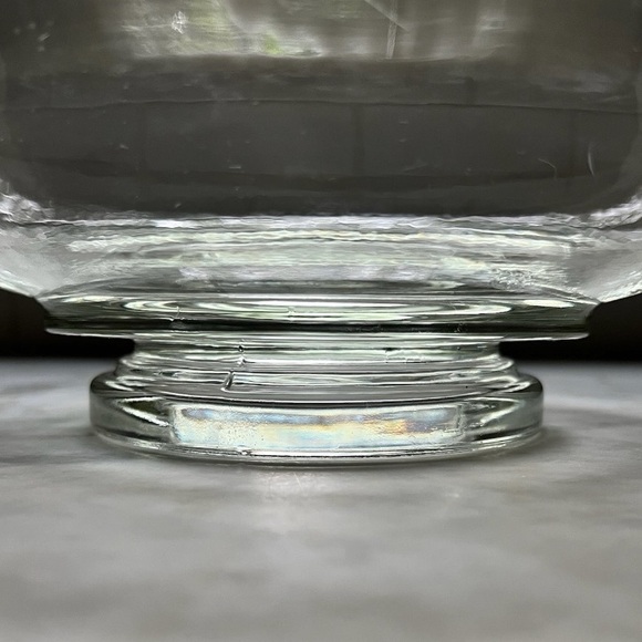 Vintage Green Glass Handblown Bowl - Picture 5 of 13